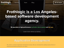 Tablet Screenshot of frothlogic.com